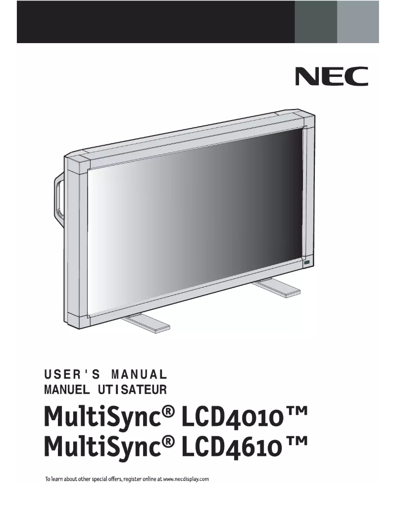 Página 1 del manual Manual de usuario NEC MultiSync LCD4615