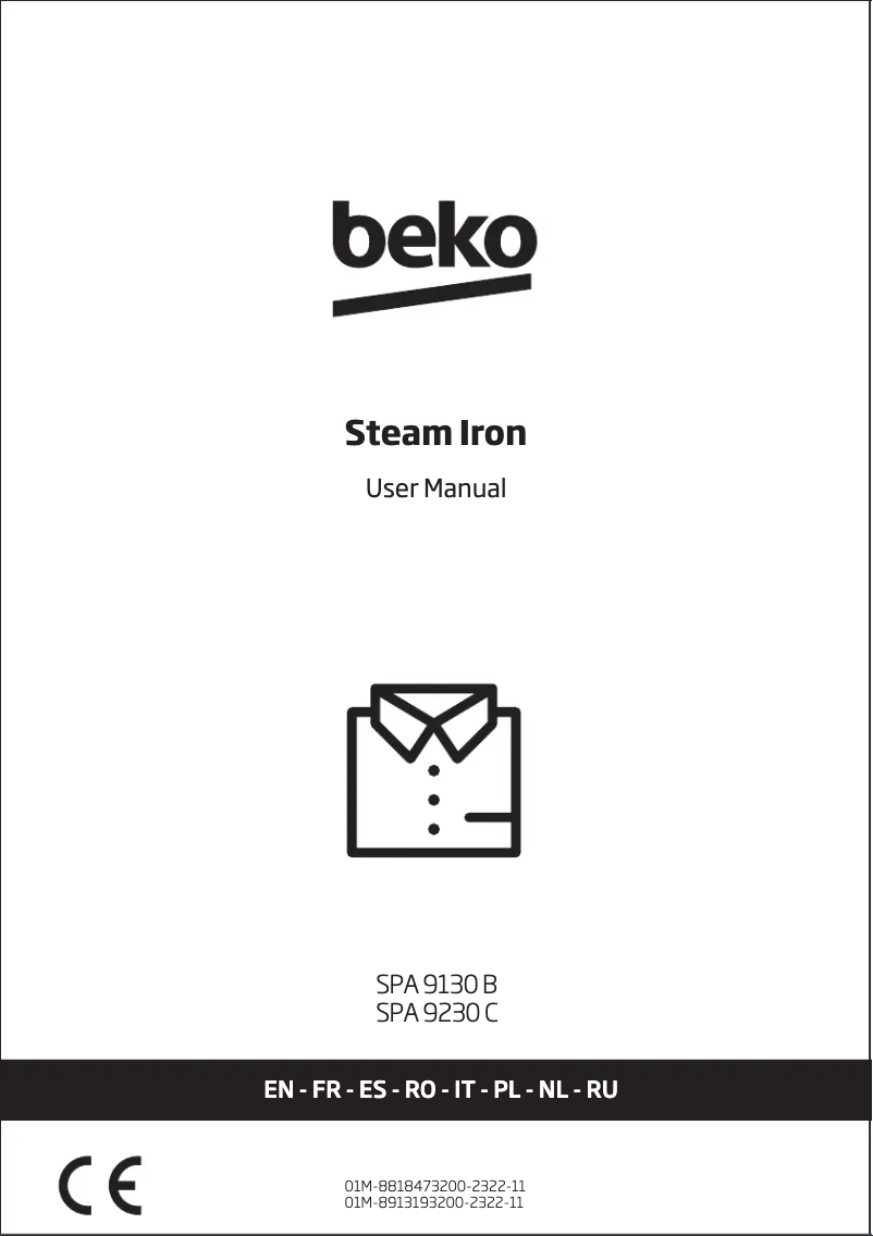 Image de la première page du manuel de l'appareil SPA9130B