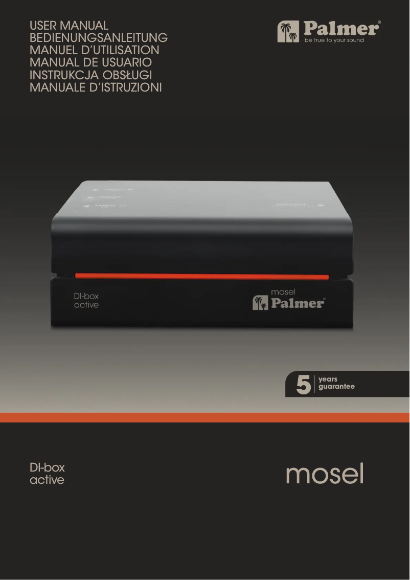 Page n°1 - Manuel utilisateur Palmer RIVER mosel