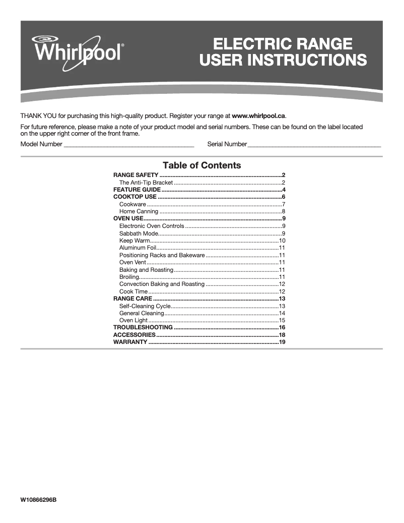 Page 1 de la notice Manuel utilisateur Whirlpool YWFE520S0FS