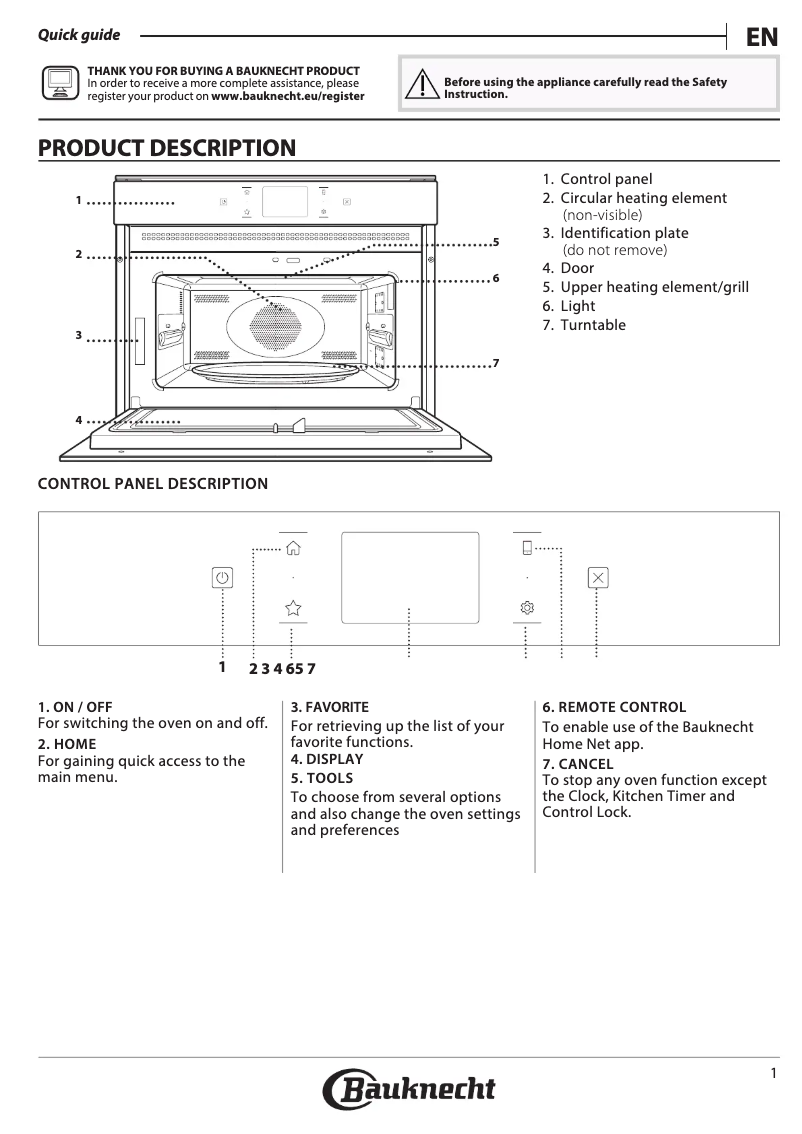 Image de la première page du manuel de l'appareil EMPK11 F645