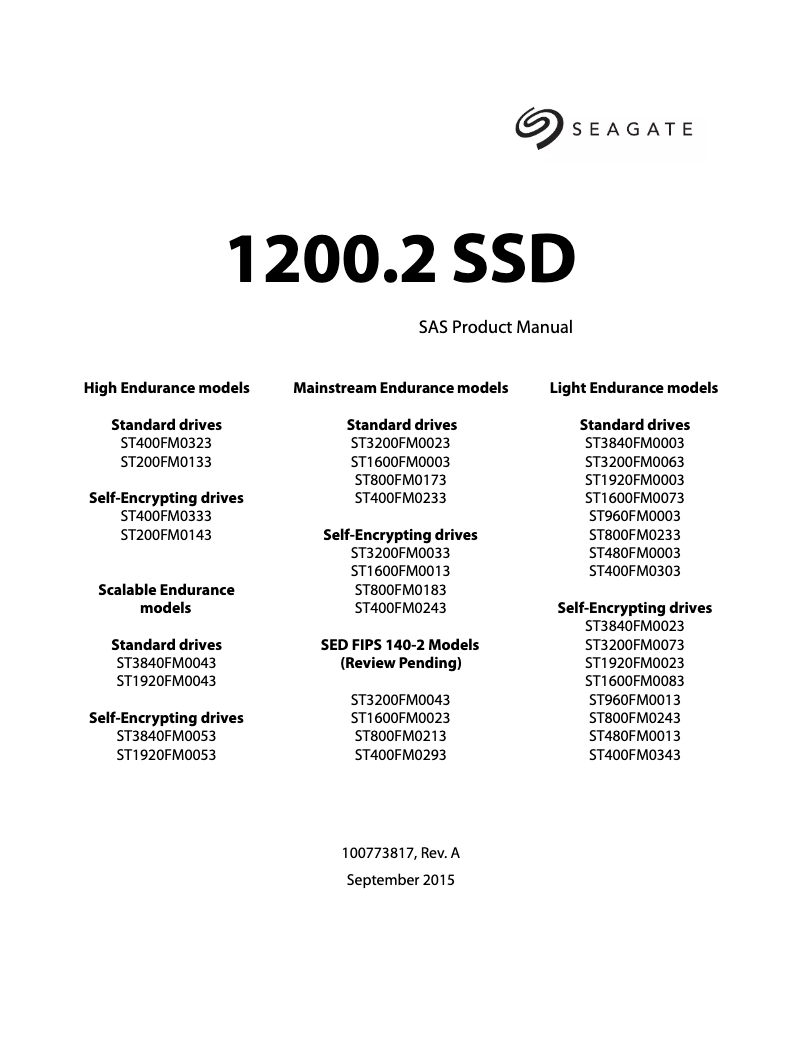 Image de la première page du manuel de l'appareil 1200.2 SSD 1920GB