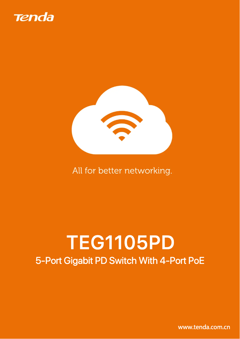 Image de la première page du manuel de l'appareil TEG1105PD