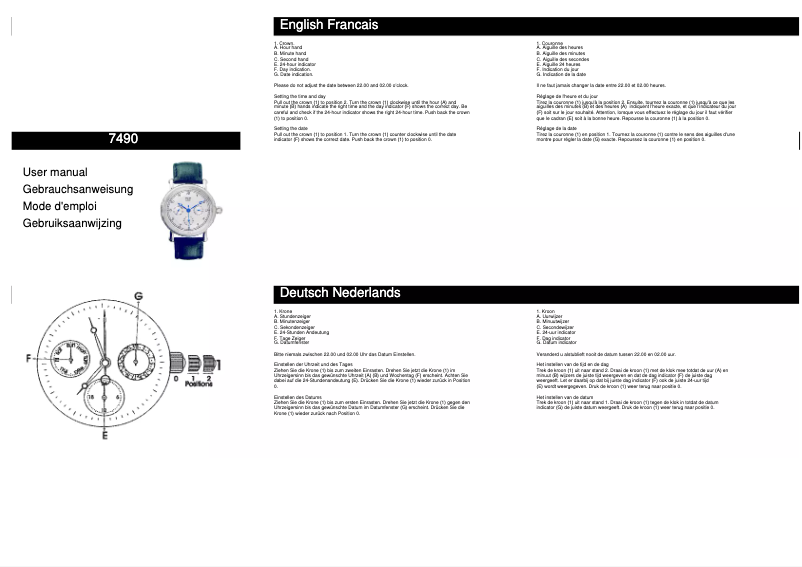Page 1 de la notice Manuel utilisateur Davis 7490