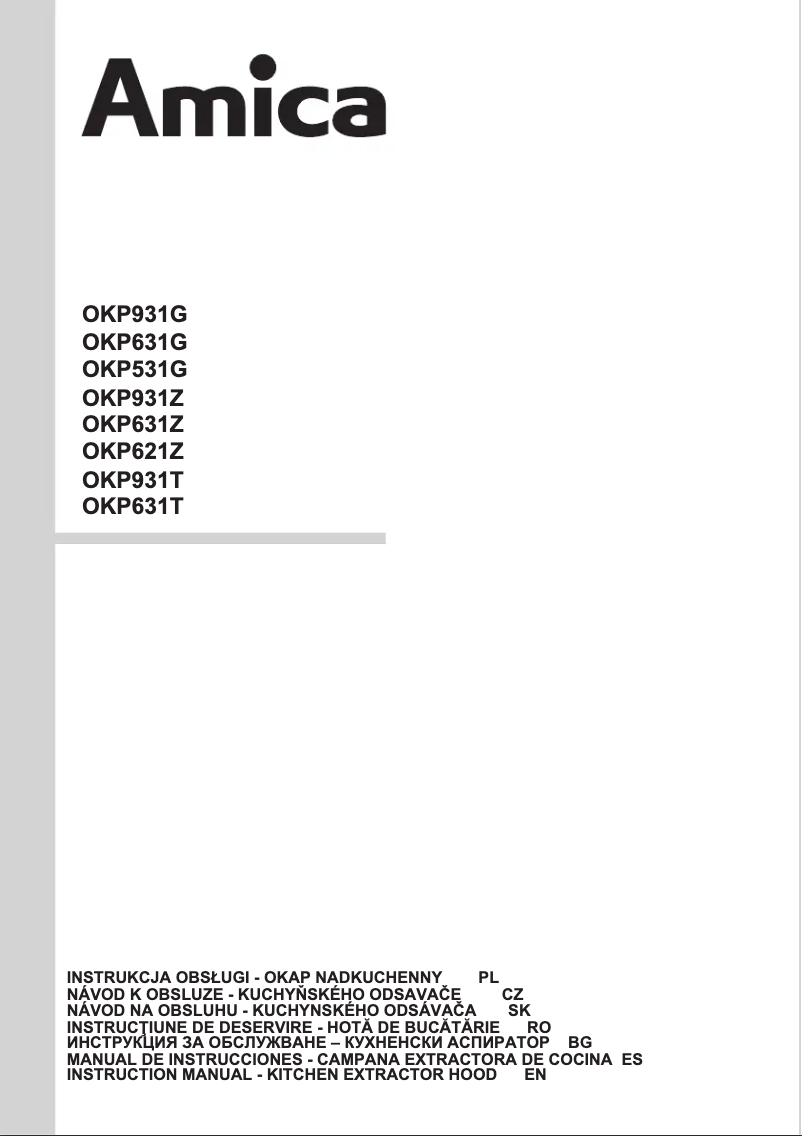 Page 1 de la notice Manuel utilisateur Amica OKP931Z
