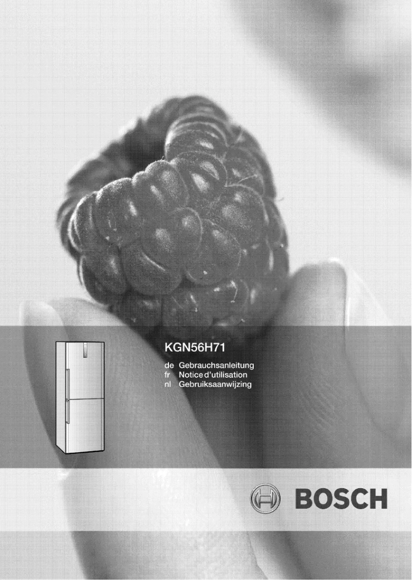 Page n°1 - Manuel utilisateur Bosch KGN56H71