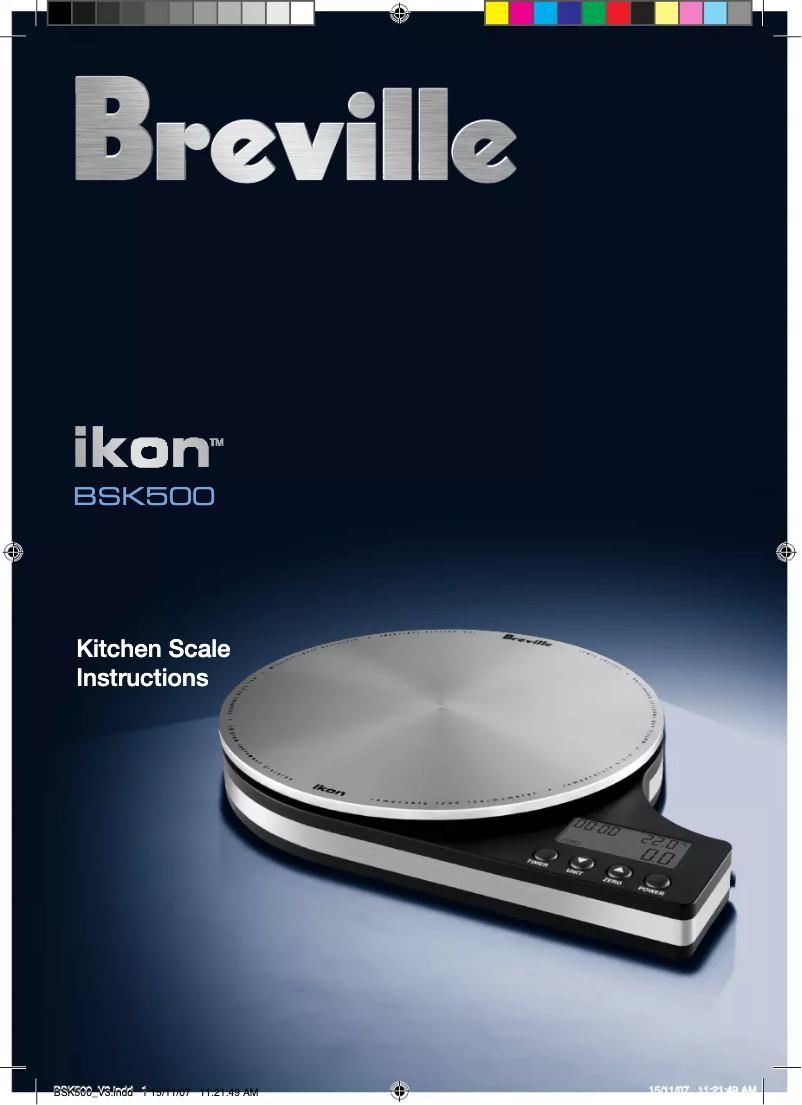 Page n°1 - Manuel utilisateur Breville Ikon BSK500
