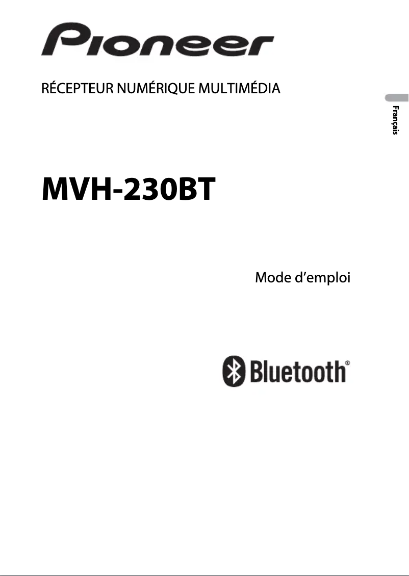 Image de la première page du manuel de l'appareil MVH-230BT
