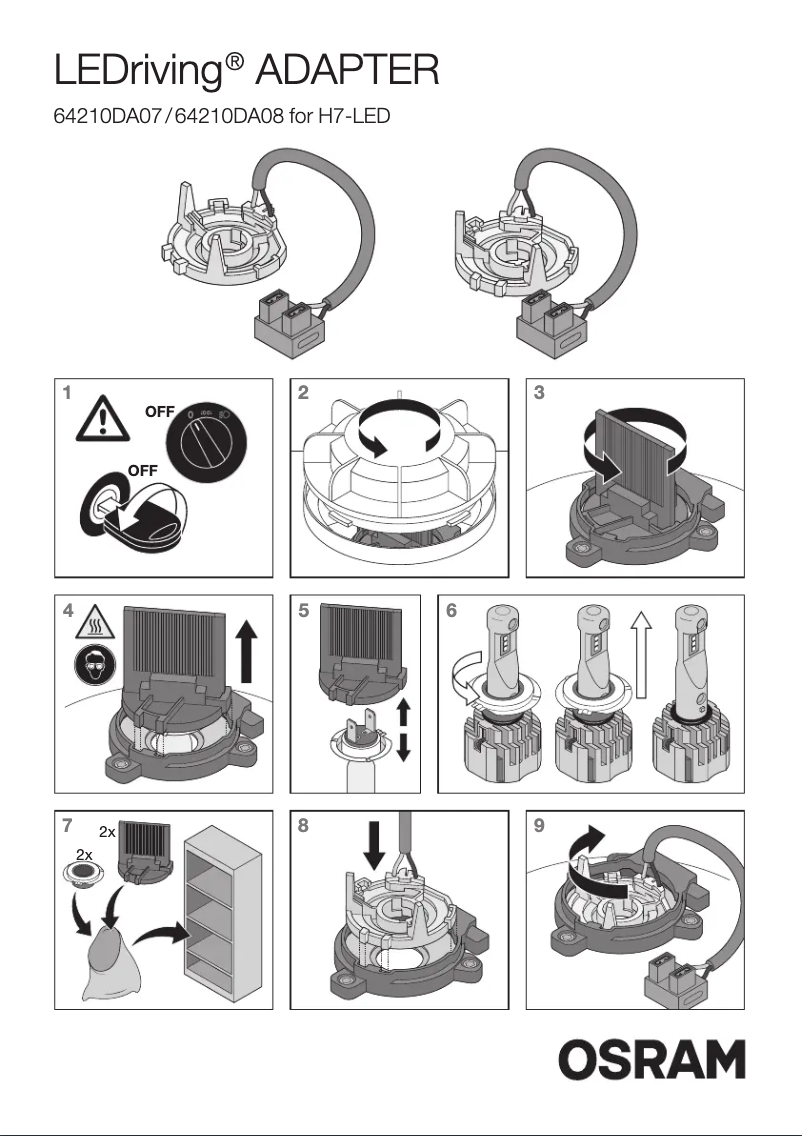 Página 1 del manual Manual de usuario Osram LEDriving 64210DA07