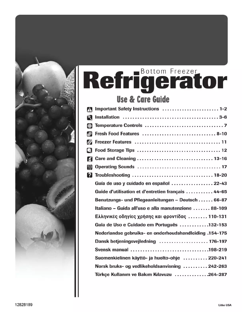 Page 1 de la notice Manuel utilisateur Amana G32526PEKS