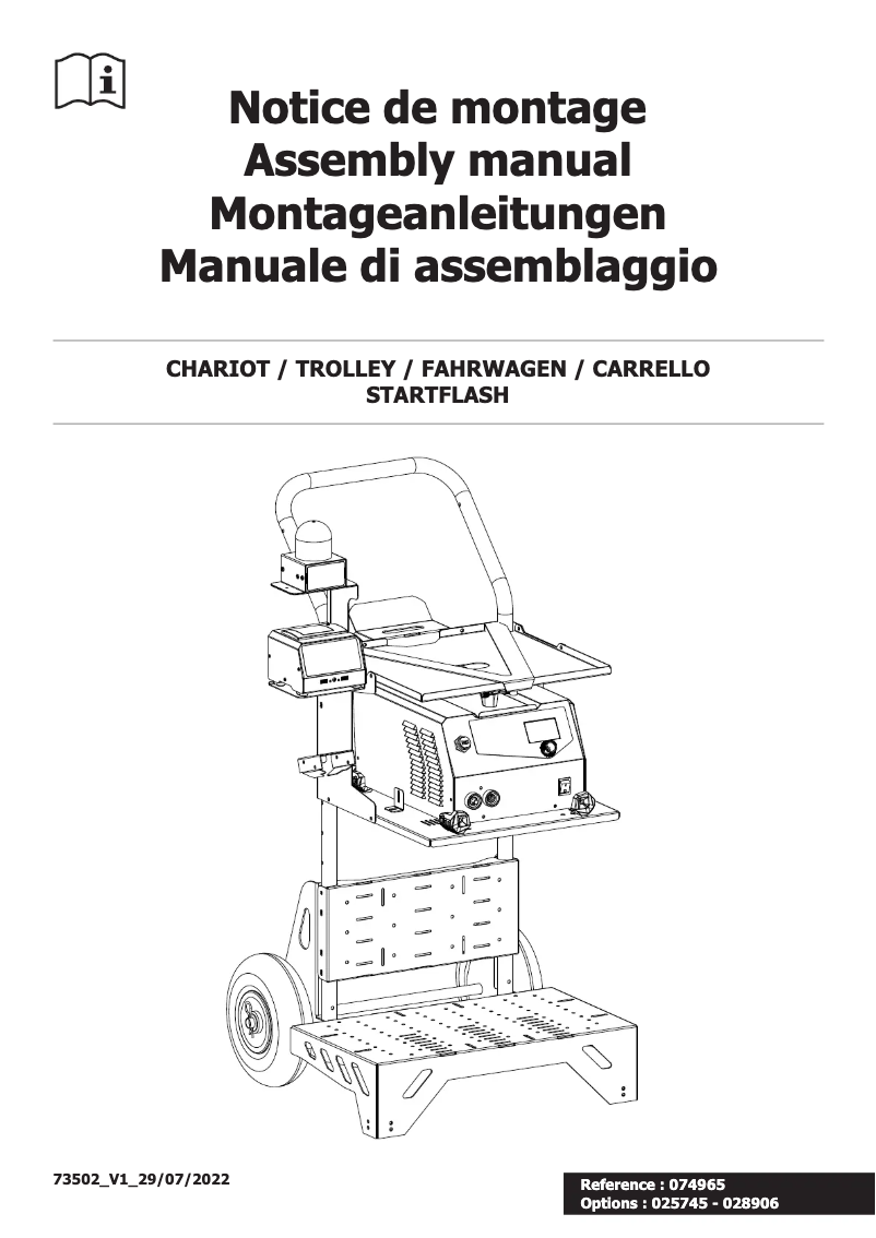 Page n°1 - Manuel utilisateur GYS Trolley Startflash 120