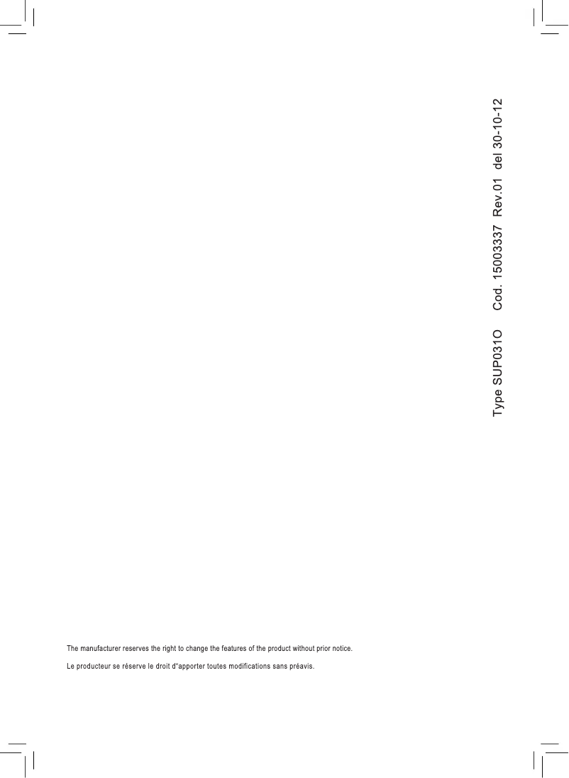 Image de la première page du manuel de l'appareil Saeco Odea Go RI9752