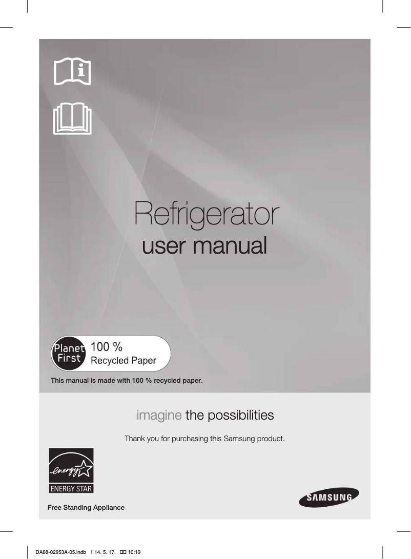 Image de la première page du manuel de l'appareil RF28HFEDBWW
