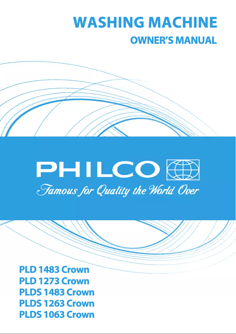 Page 1 de la notice Manuel utilisateur Philco PLDS 1263 Crown