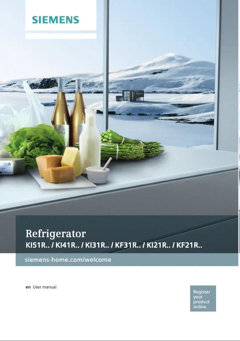 Page 1 de la notice Manuel utilisateur Siemens KI21RAF30G