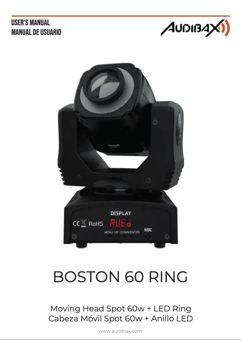 Page 1 de la notice Manuel utilisateur Audibax Boston 60 Ring