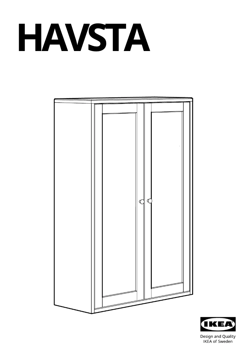 Página 1 del manual Manual de usuario Ikea HAVSTA 305.292.50