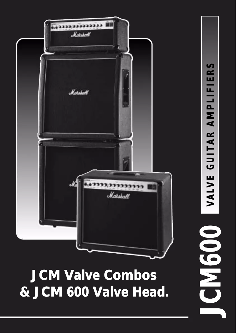 Page n°1 - Manuel utilisateur Marshall JCM 600 Valve Vombos Head