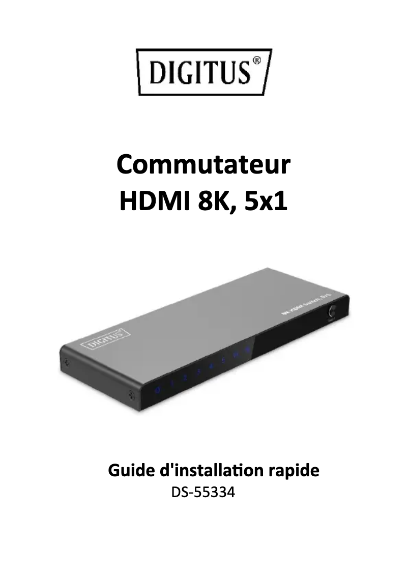 Página 1 del manual Manual de usuario Digitus DS-55334