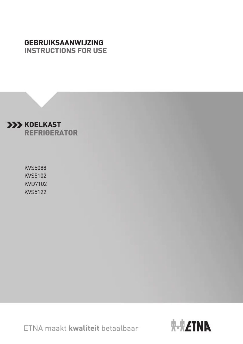 Image de la première page du manuel de l'appareil KVD7102