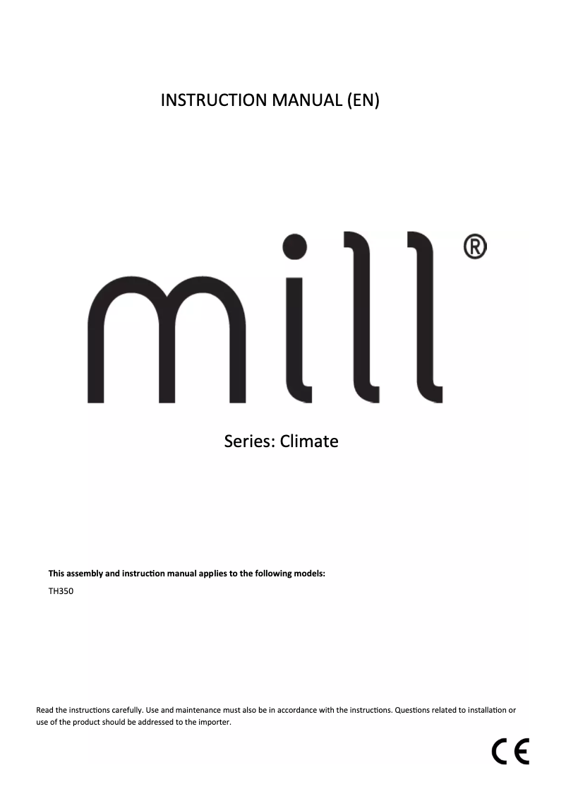 Image de la première page du manuel de l'appareil TH350