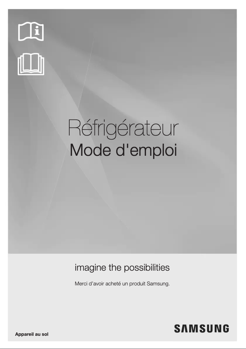 Page 1 de la notice Manuel utilisateur Samsung RT25FARADWW