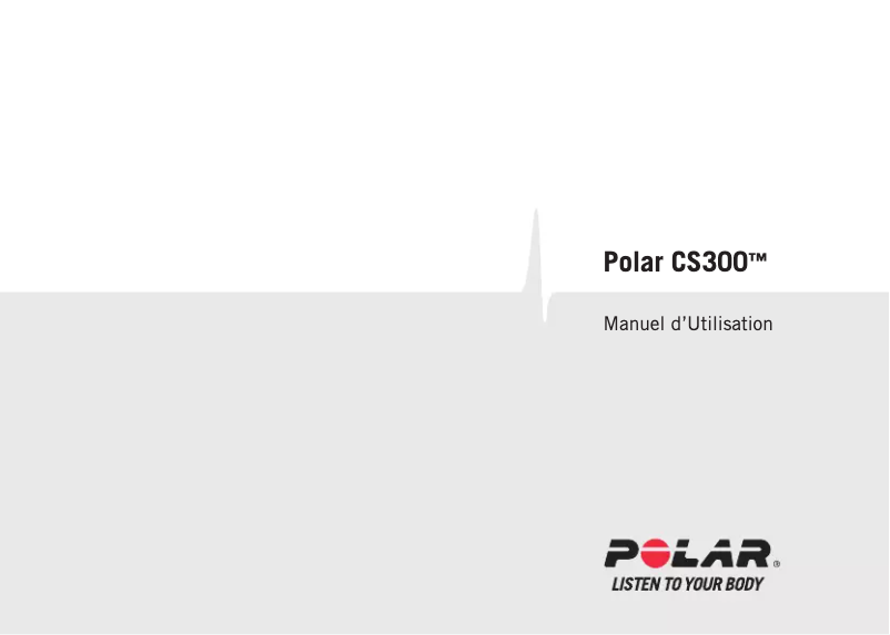 Image de la première page du manuel de l'appareil CS300