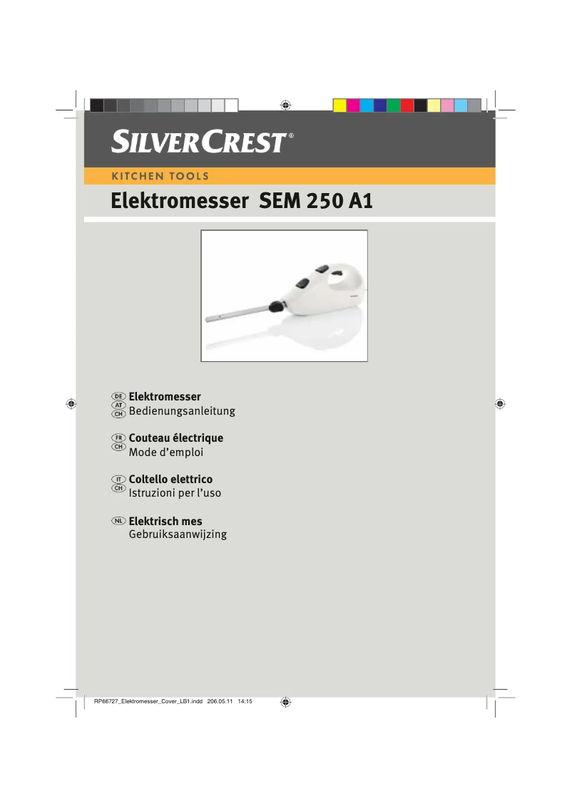 Page n°1 - Manuel utilisateur SilverCrest SEM 250 A1