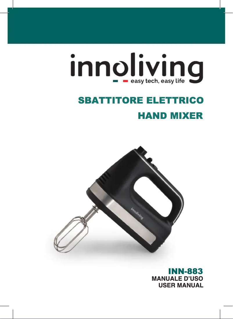 Page 1 de la notice Manuel utilisateur Innoliving INN-883