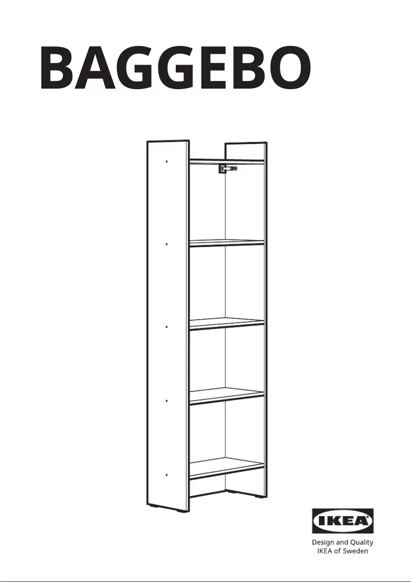 Page 1 de la notice Manuel utilisateur Ikea BAGGEBO 204.367.13