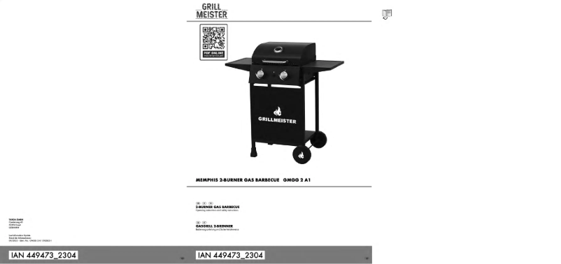 Page n°1 - Manuel utilisateur Grillmeister GMGG 2 A1