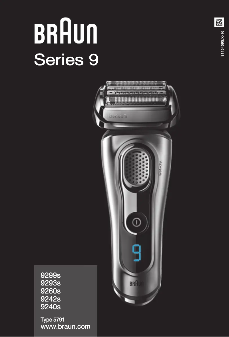 Page 1 de la notice Manuel utilisateur Braun Series 9 9240S