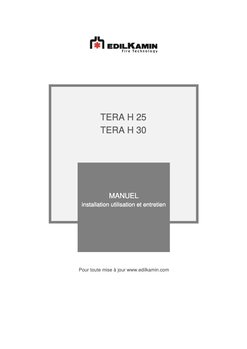 Image de la première page du manuel de l'appareil TERA H 25