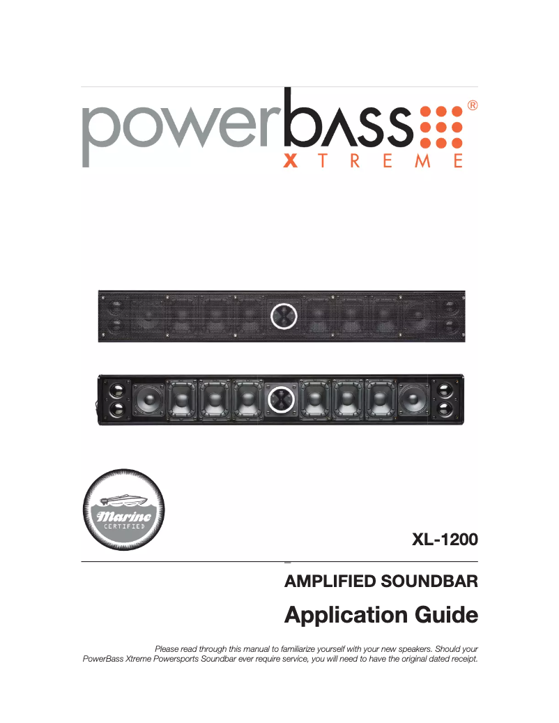 Page 1 de la notice Manuel utilisateur PowerBass XL-1200