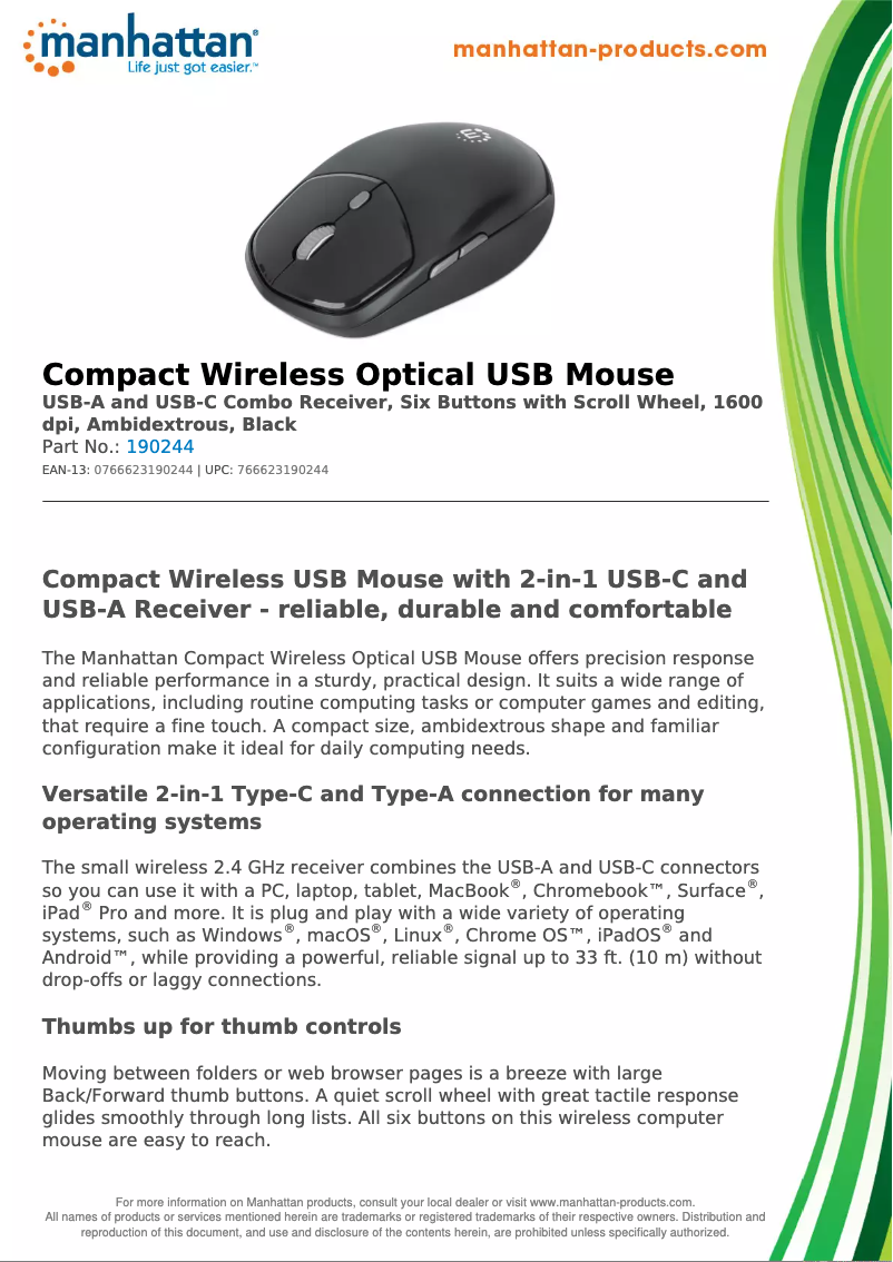 Image de la première page du manuel de l'appareil 190244