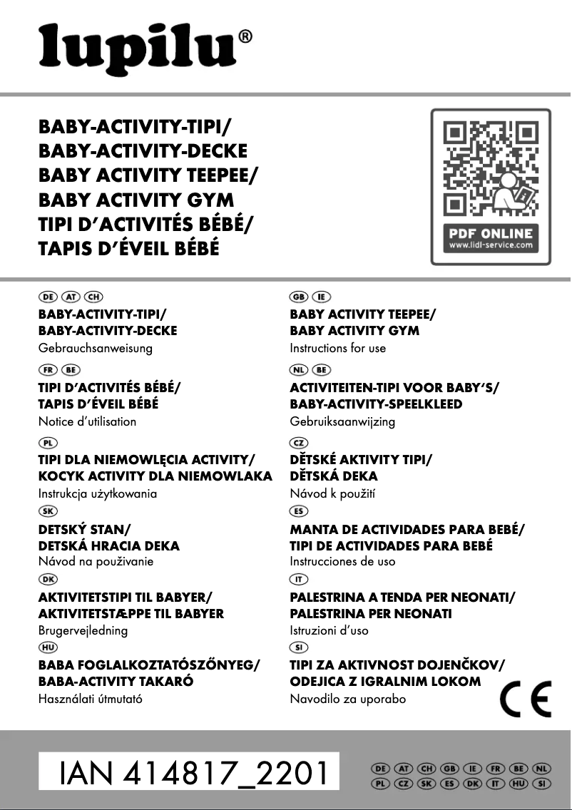 Page 1 de la notice Manuel utilisateur Lupilu IAN 316663