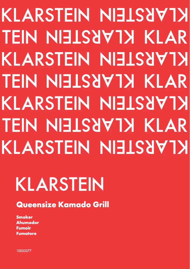 Page 1 de la notice Manuel utilisateur Klarstein 10033377