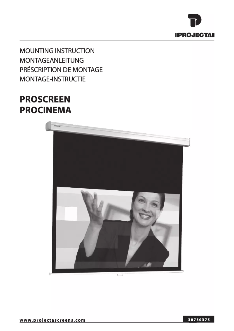 Page 1 de la notice Manuel utilisateur Projecta ProCinema