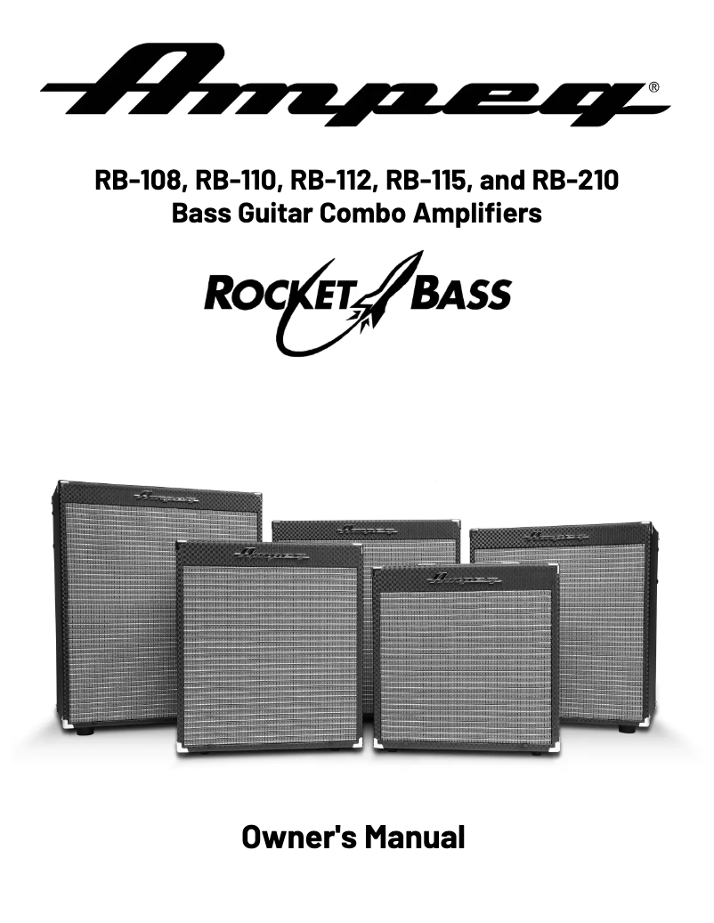 Page n°1 - Manuel utilisateur Ampeg Rocket Bass RB-112
