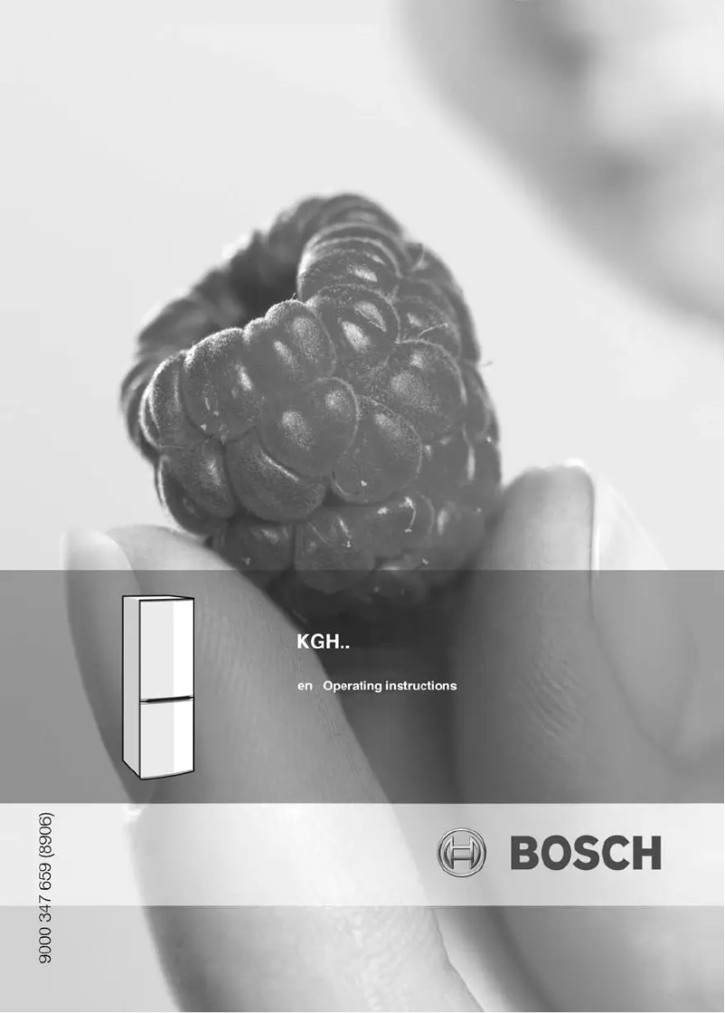 Page n°1 - Manuel utilisateur Bosch KGH39X04GB