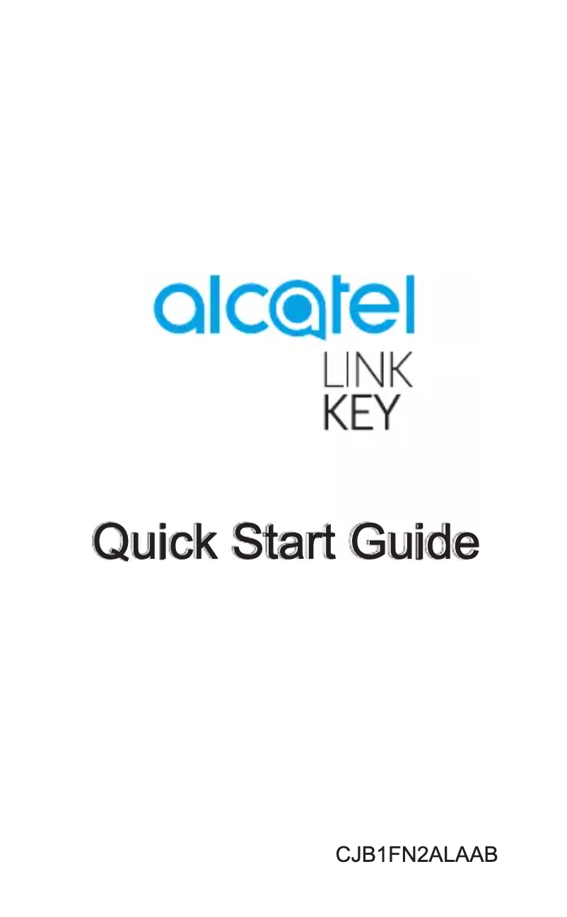 Page 1 of the manual User Manual Alcatel LinkKey IK40V