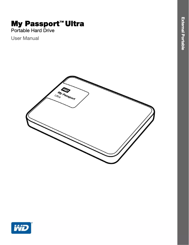 Page n°1 - Manuel utilisateur Western Digital My Passport Ultra WDBBKD0040BWT