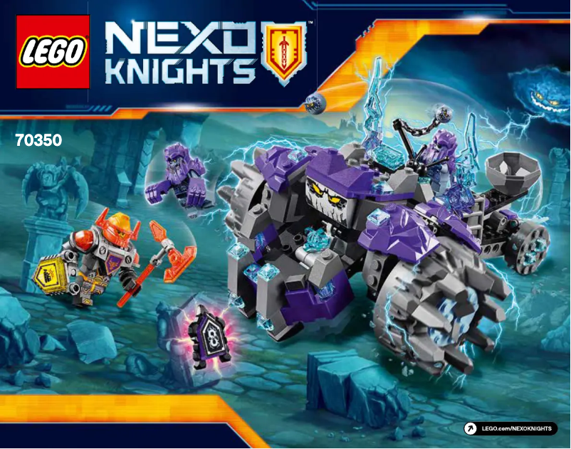 Image de la première page du manuel de l'appareil Nexo Knights 70350