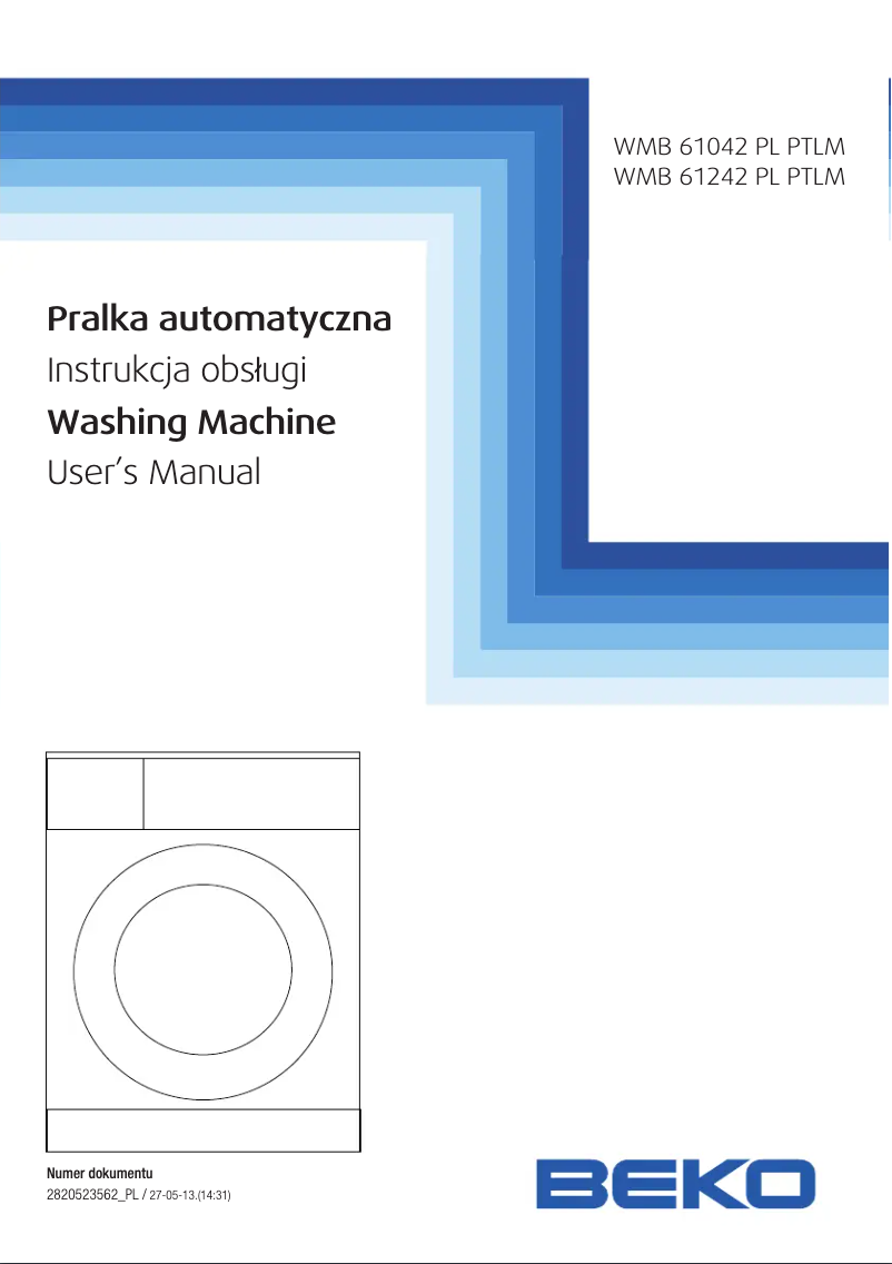 Page n°1 - Manuel utilisateur Beko WMB 61042 PL PTM