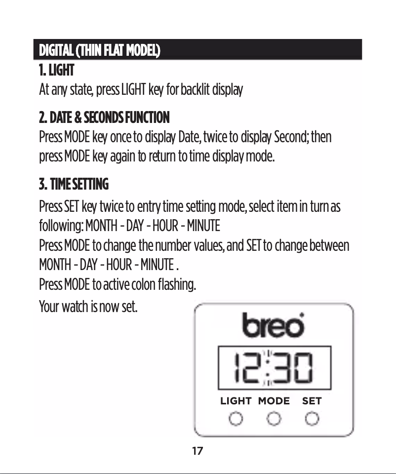 Page n°1 - Manuel utilisateur Breo Spectrum B-TI-TDN3