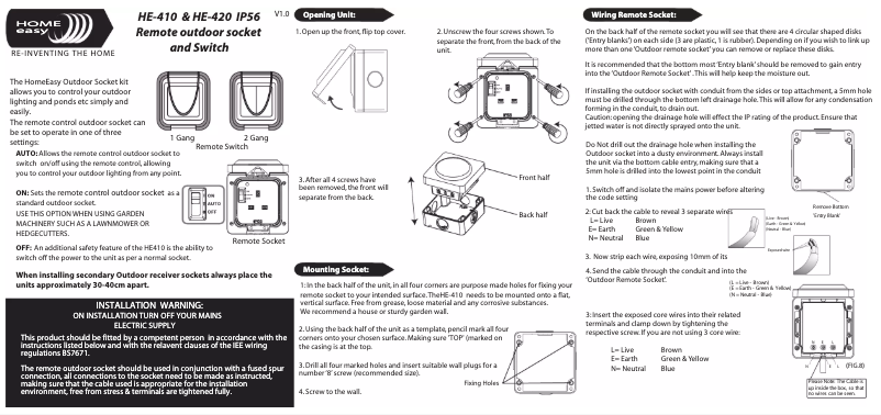 Image de la première page du manuel de l'appareil HE-420
