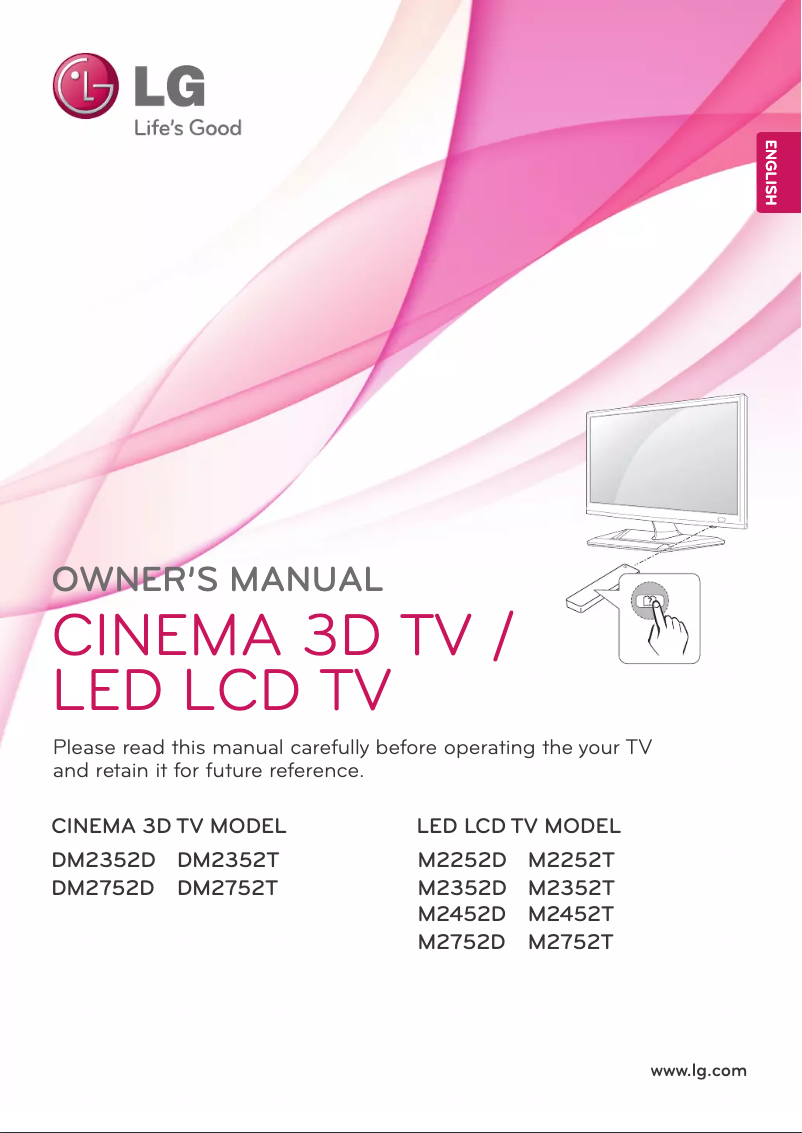 Page n°1 - Manuel utilisateur LG M2252T-PZ