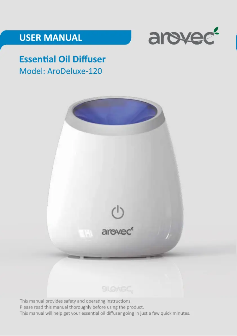 Image de la première page du manuel de l'appareil AroDeluxe-120