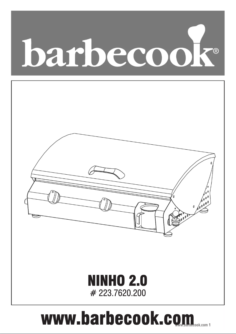 Page 1 of the manual User Manual Barbecook Ninho 2.0