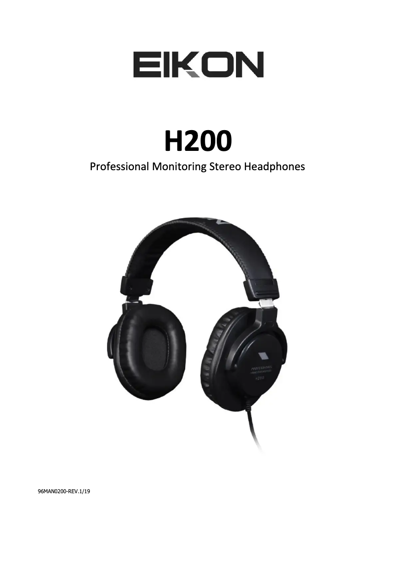 Imagen de la primera página del manual del dispositivo H200